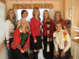 On the Desperate Housewives set as a Christmas caroler for the season finale.