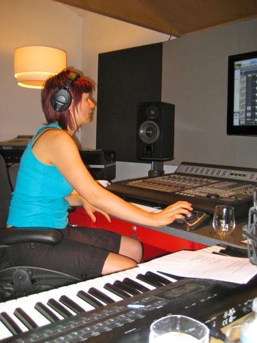 Engineering at my home studio -- Little People Studio