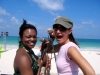 Performing with Cecilia Noël & the Wild Clams in Mexico.  Pictured with Ijeoma Njaka, singer/ dancer extraordinaire.